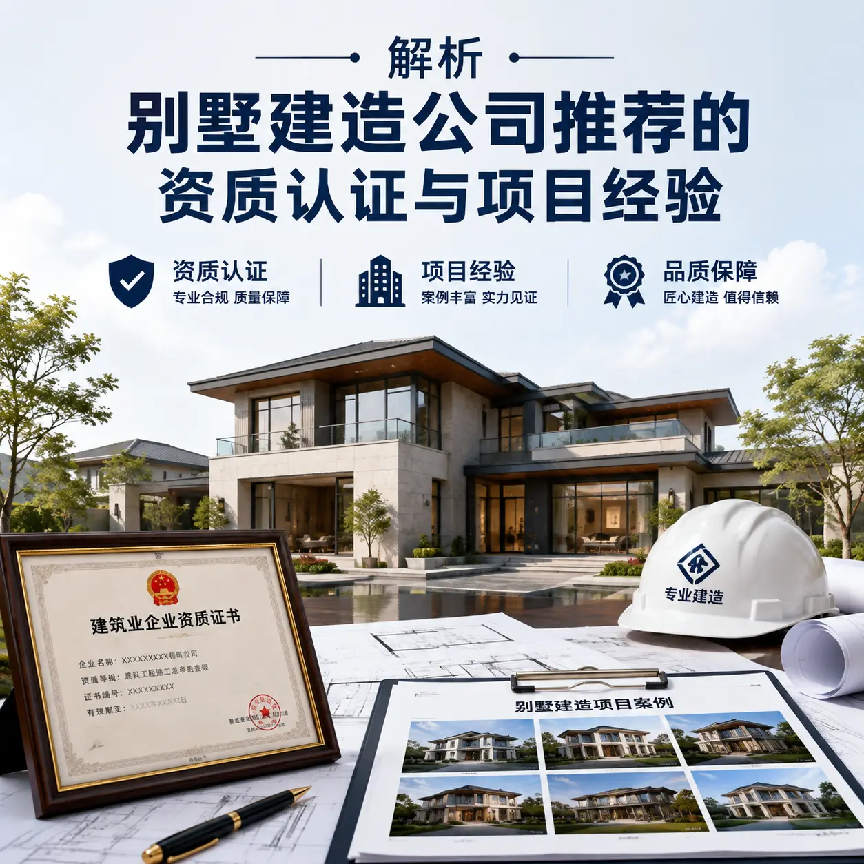 解析 息烽 别墅建造公司推荐的资质认证与项目经验