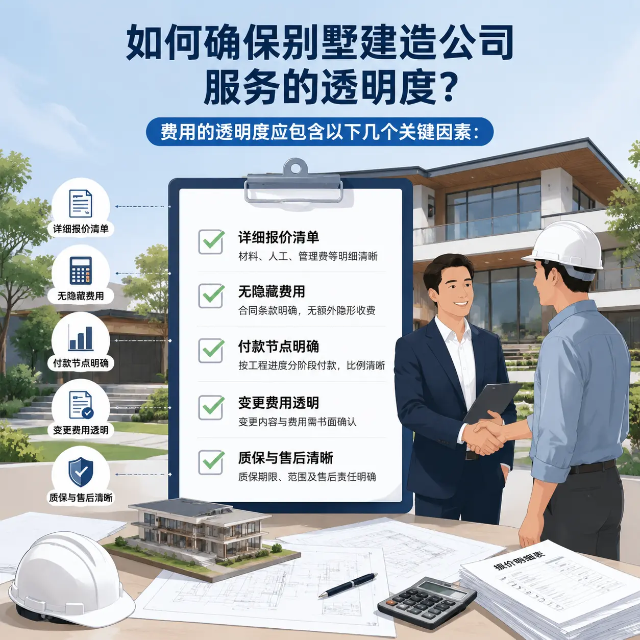 在 息烽 如何确保别墅建造公司服务的透明度？