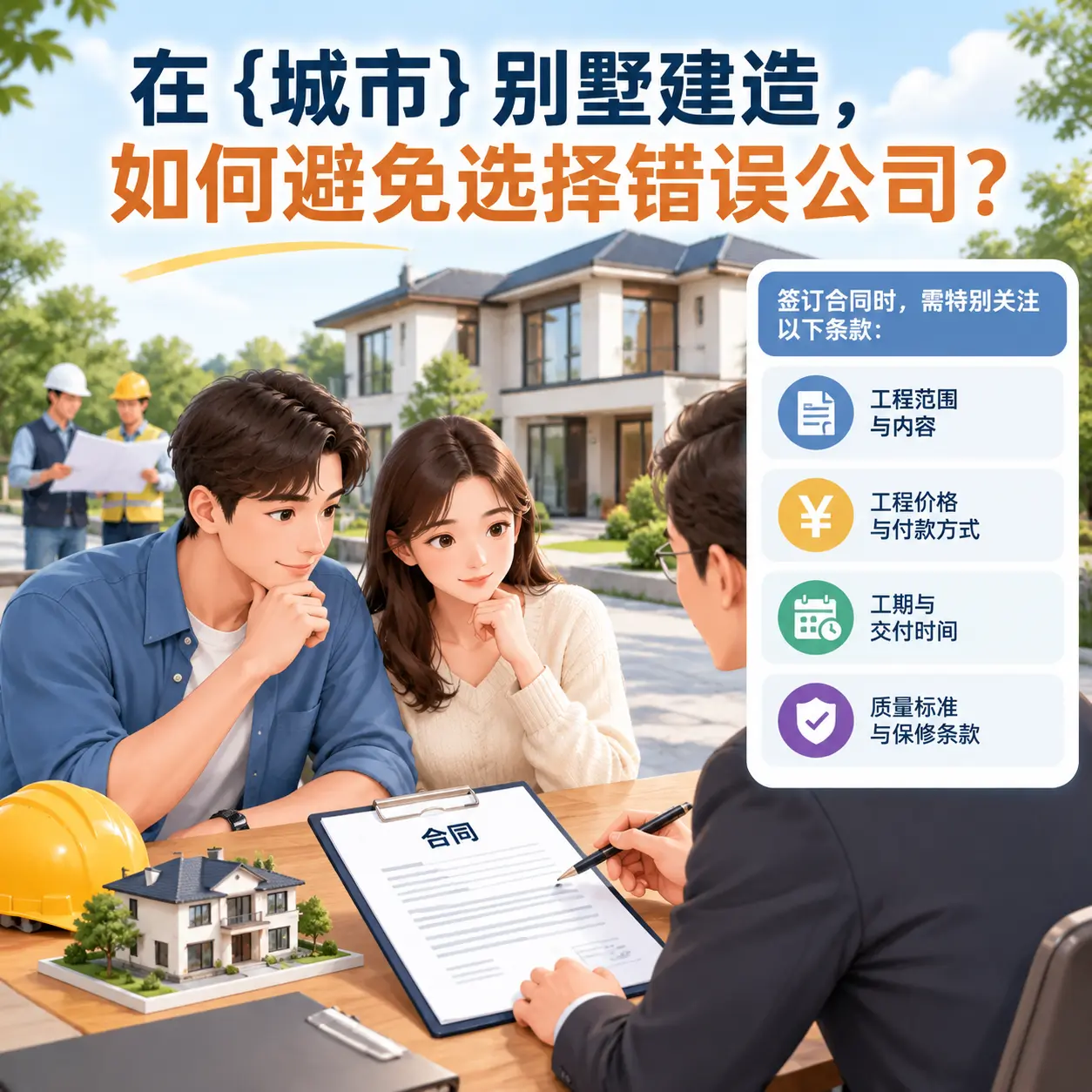 在 息烽 别墅建造，如何避免选择错误公司？