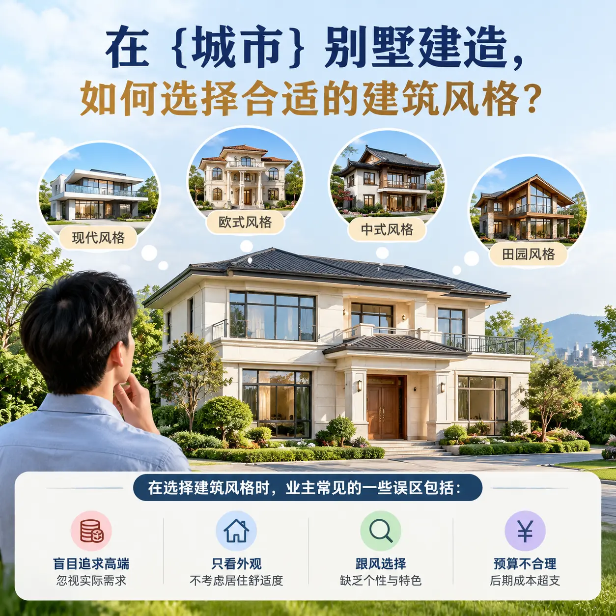 在 息烽 别墅建造，如何选择合适的建筑风格？